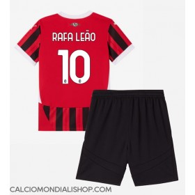 Maglie da calcio AC Milan Rafael Leao #10 Prima Maglia Bambino 2024-25 Manica Corta (+ Pantaloni corti)